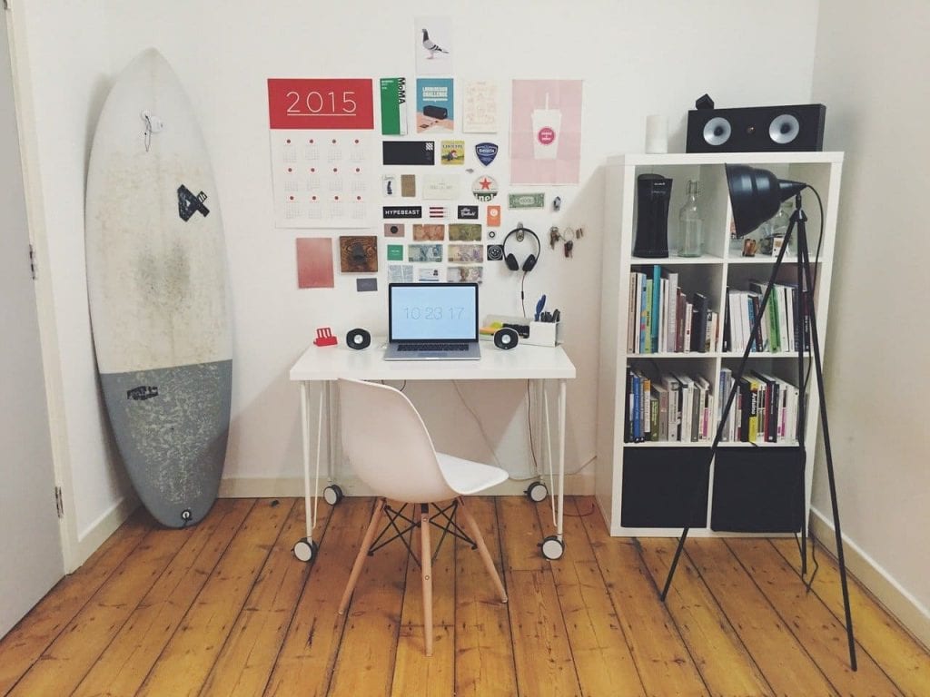 small surfer office