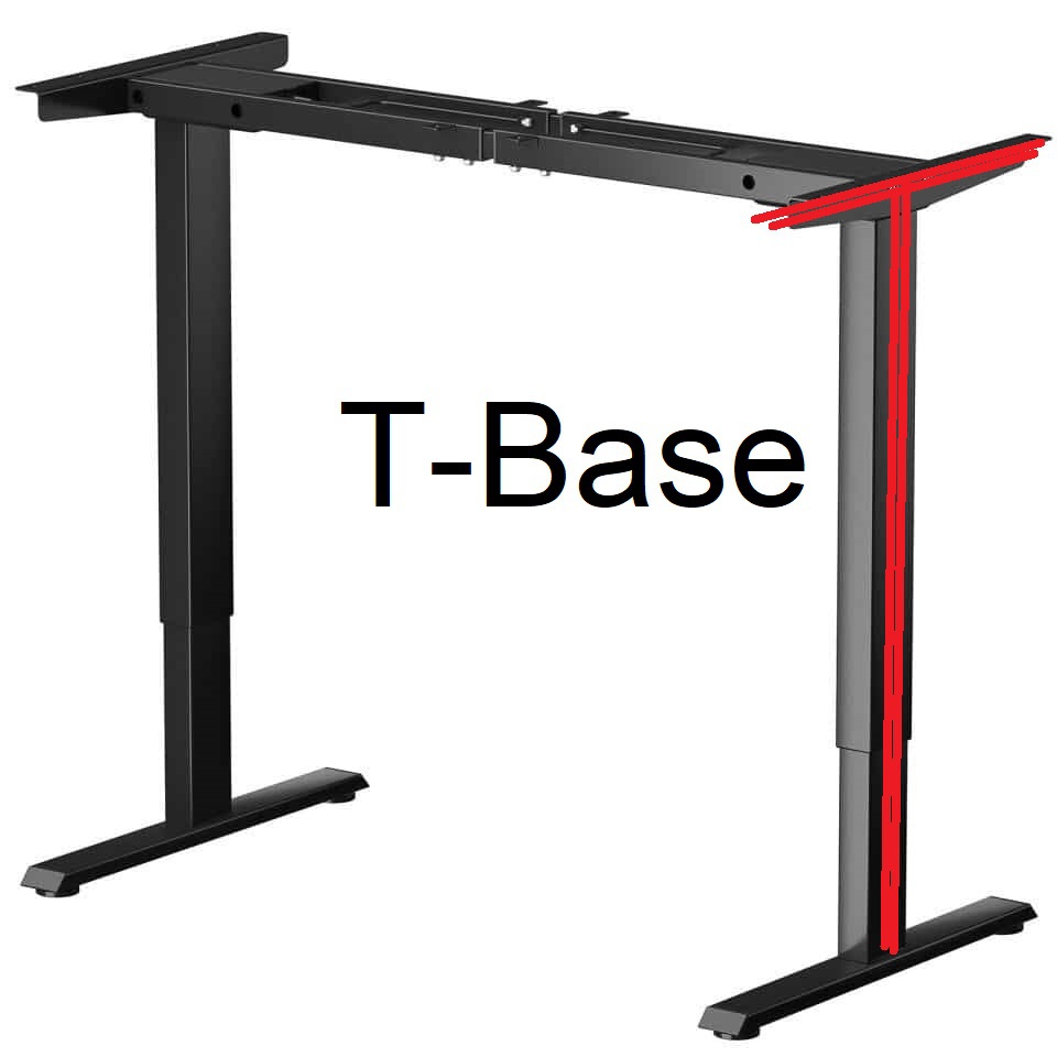 t-base desk frame