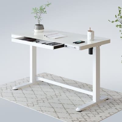 comhar standing desk with drawer