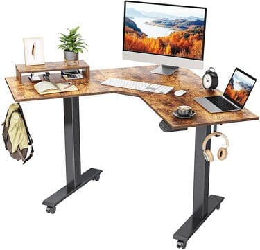 FEZIBO Dual Motor L-Shaped Electric Standing Desk