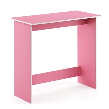 FURINNO Simplistic Study Table, Pink