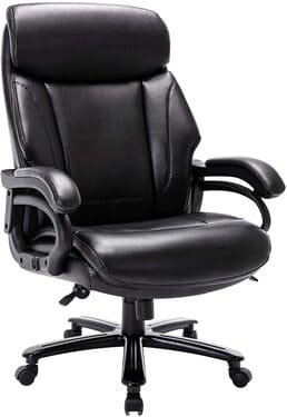 High Back Big & Tall 400lb Bonded Leather Office Chair