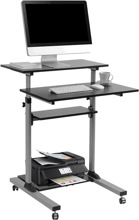 TechOrbits Rolling Desk for Laptop