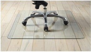 Thick Tempered Glass Chair Mat