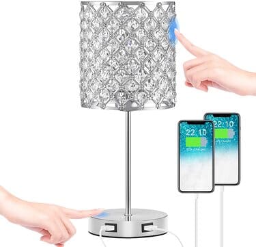 Touch Control Crystal Table Lamp