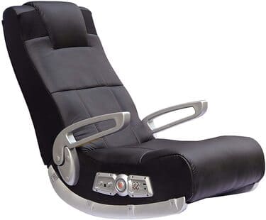 X Rocker, 5143601, II SE 2.1 Black Leather Floor Video Gaming Chair