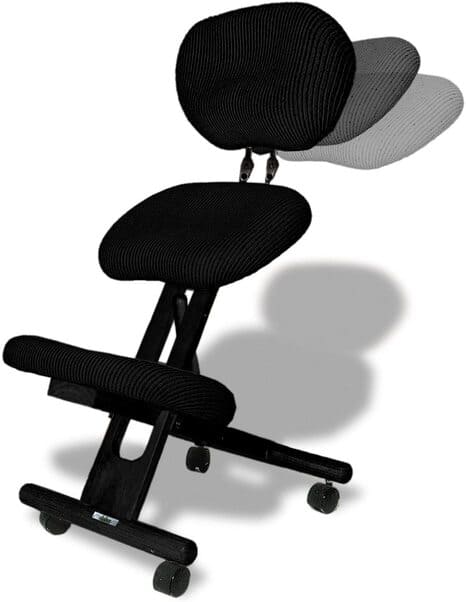 CINIUS Professional Ergonomic Wooden Height-Adjustable Kneeling Chair