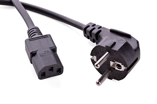 power cable unplugged